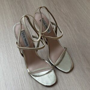 Steve Madden Metallic Gold Heels